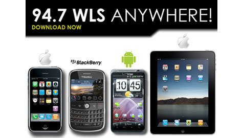 Listen to 94.7 WLS-FM on the go!