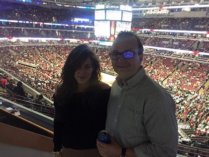 Kim Berk and Producer Dan Went To The Bulls Game